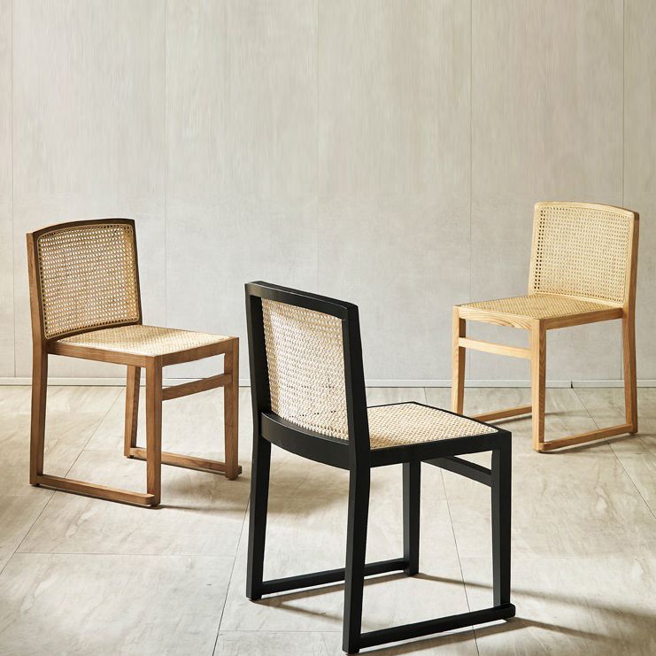 Traditional Style Dining Chair Solid Wood Stackable Side Chair for Home