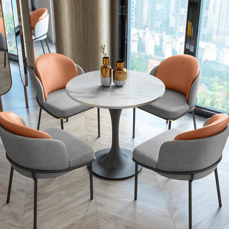 Modern Sintered Stone Dining Table Set 1/2/4/5 Pieces Dining Set