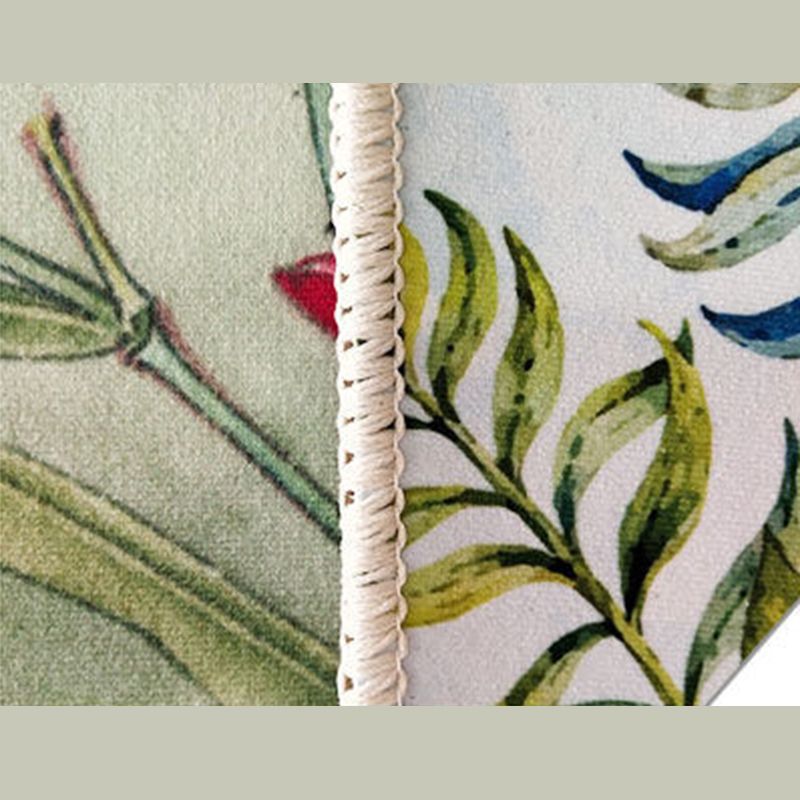 Fresh Simplicity Runder Teppich, mehrfarbig, stilvoller Innenteppich, Polyester-Teppich mit rutschfester Rückseite für Heimdekoration