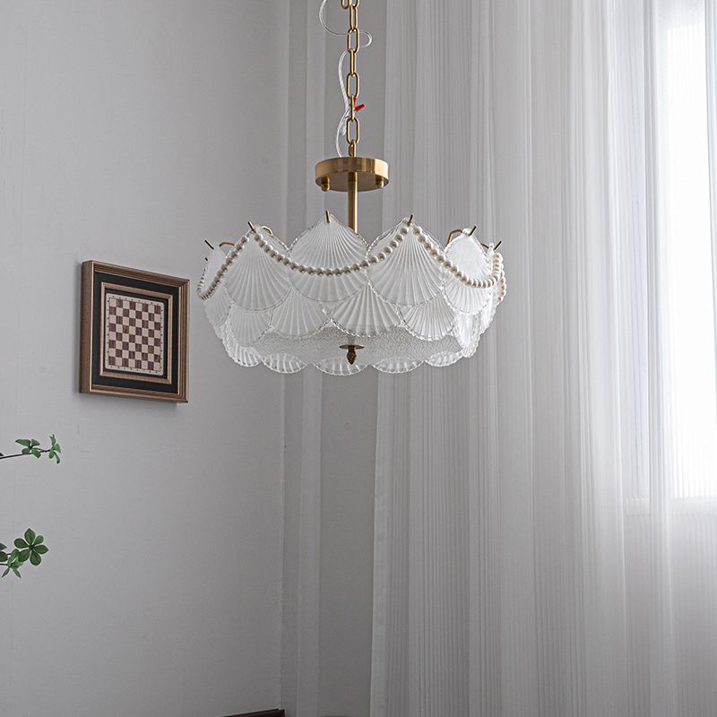 Nordic Ceiling Light Glass Flush Mount Light Fixture for Bedroom