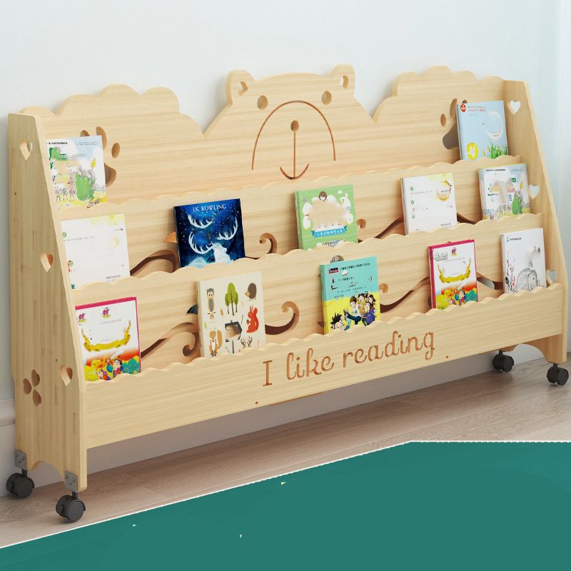 Libreria in stile scandinavo chiuso la libreria in legno massiccio per casa e ufficio