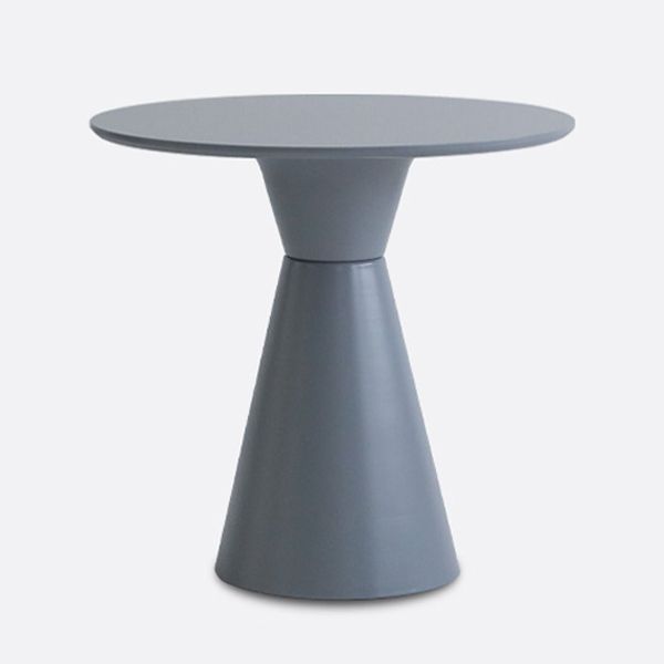 Moderne tulpenbasis eettafel hout en stalen ronde dinette tafel voor eetkamer