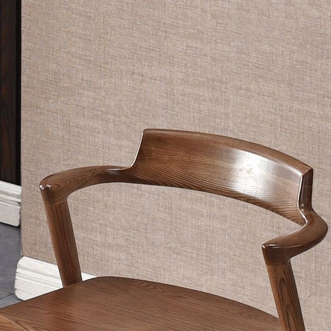 Solid Wood Dining Arm Chair Traditional Dining Accent Chair for Home