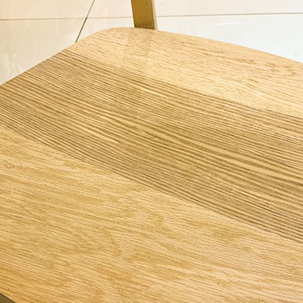 Minimalist Open Back Kitchen Dining Side Chair Solid Wood Dining Side Chair