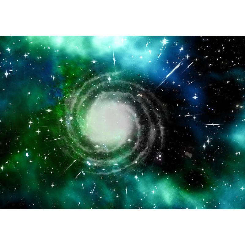 Astronomy Wall Mural Sci-Fi Style Wall Covering for Sitting Room Decor