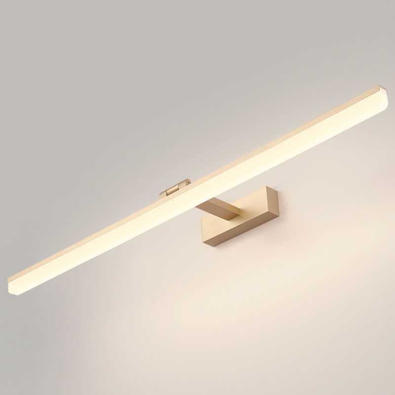 Mount mural linéaire moderne luminaire luminaire en aluminium à 1 lumière pour salle de bain