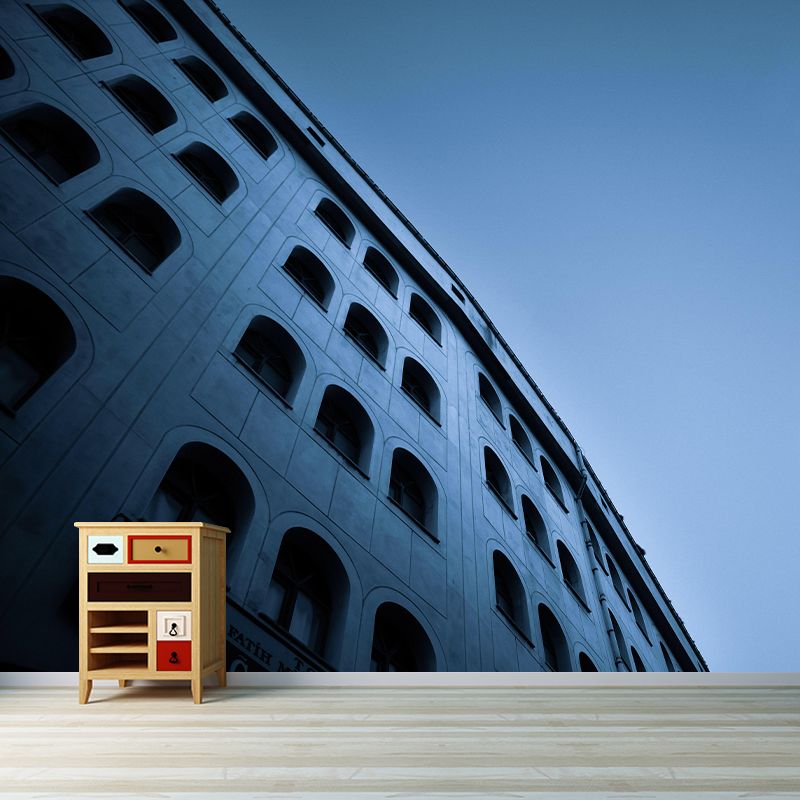 Construction Mural Contemporary Mildew Resistant for Room Decor