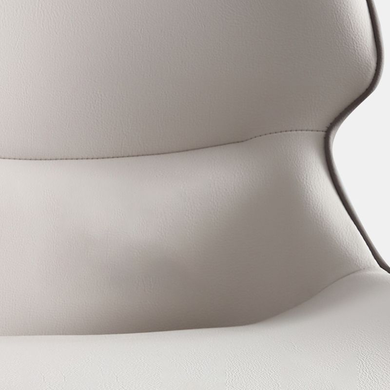 Industrial Faux Leather Dining Chairs Wingback Arm Side Chair for Kitchen