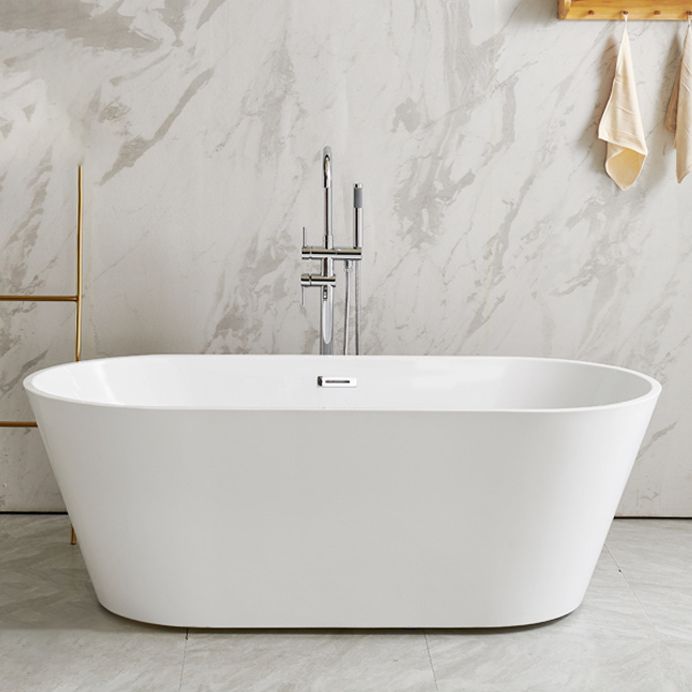 Modern Oval Freestanding Bathtub Antique Finish Soaking Bath Tub