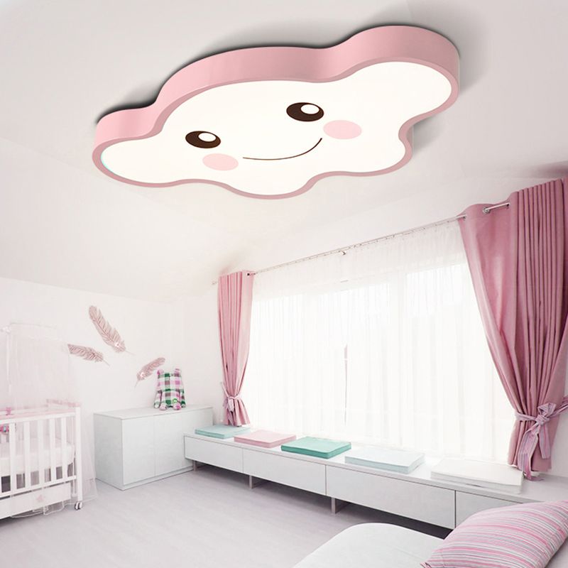 Cloud-Themed Kid Schlafzimmer Decke Flush Mount Acryl Cartoon Flush Mount Deckenleuchte