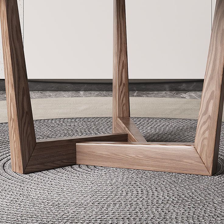 Round Dining Table Set 1/4/5/7 Pcs Solid Wood Frame Dining Table and Chairs