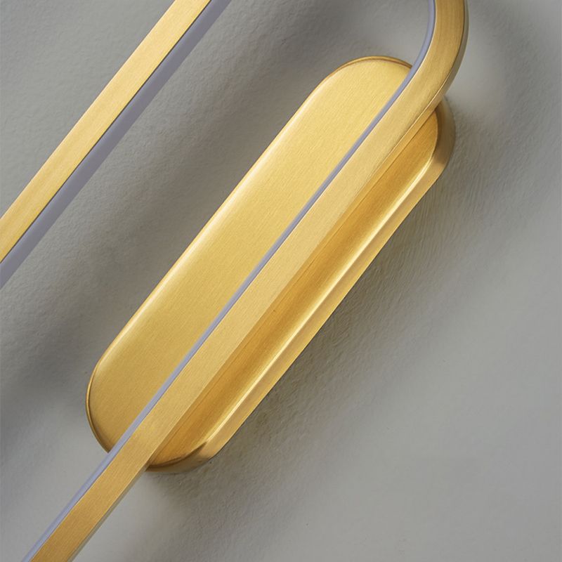 Oval Wall Sconce Lights Modern Wall Light Fixture Metal 1 Light Sconce Light Fixture