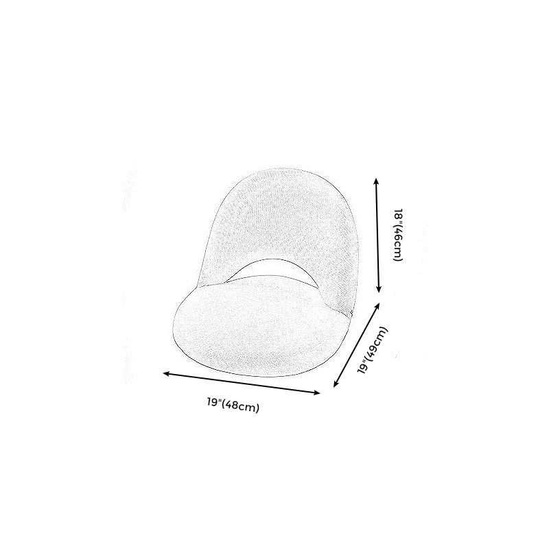 100 Polyester Armless Parsons Chair with Split Back, 19.29" W √ó 19.09" L √ó 18.11" H