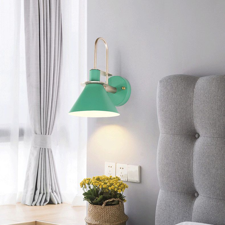 6 couilles lampe à paroi macaron en option unique Bulbe de style nordique Nordic Cone Light pour le couloir de la chambre à coucher