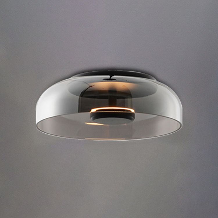 Bowl LED Flushmount Ceiling Lamp Modern Glass Entryway Flush-Mount Light Fixture