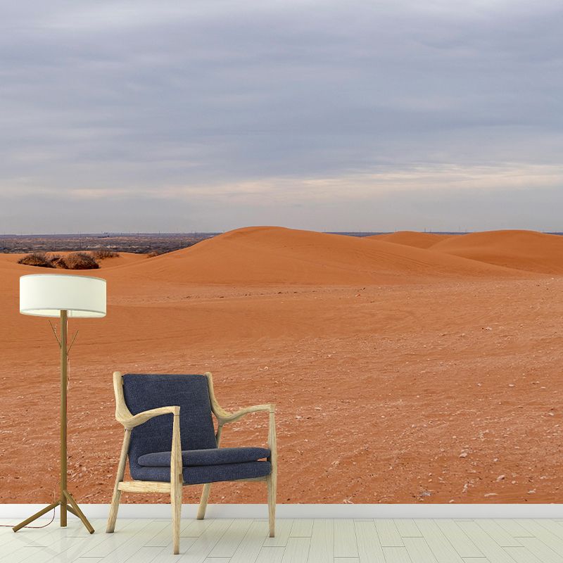 Horizontal Photography Desert Mural Mildew Resistant Wallpaper for Home Decor