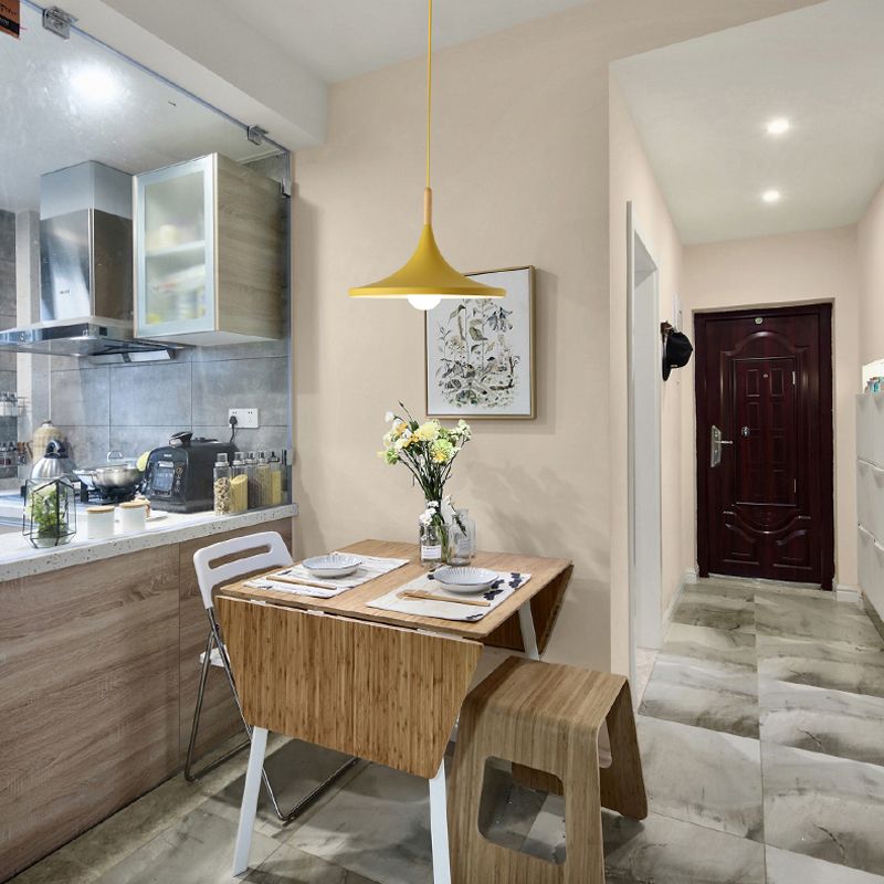 Aluminum 1-Light Pendant Lamp Creative Hanging Fixture for Dining Room