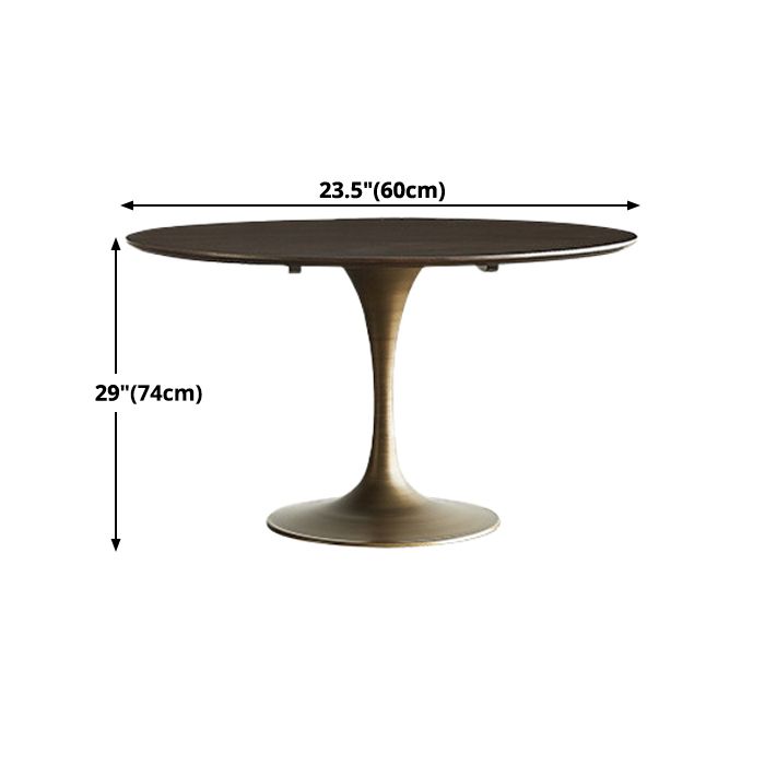 Round Tulip Base Dinette Table Traditional Luxury Dining Room Table for Home