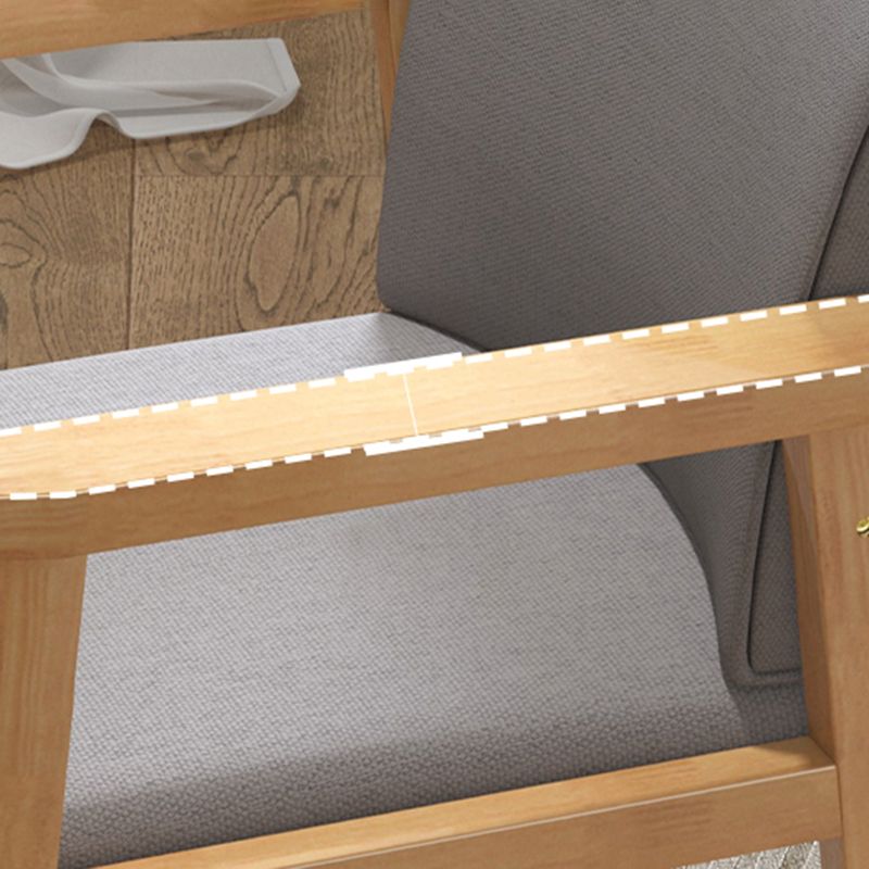 Chaise de salle à manger simple tapissée en bois de dossier de chaise contemporaine d'intérieur de bras
