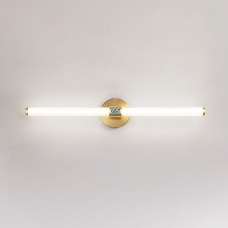 Lineaire schaduw metalen wandwandcontract Moderne stijl 1-licht spiegel Wandlamp