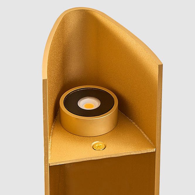 Luz de pared de triángulo de metal lámpara de pared de estilo LED simple iluminación de apliques de pared para sala de estar