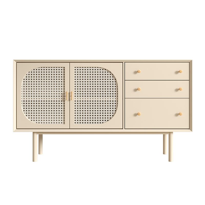 Contemporary Dining Server Dining Room Sideboard with Drawers and Storage
