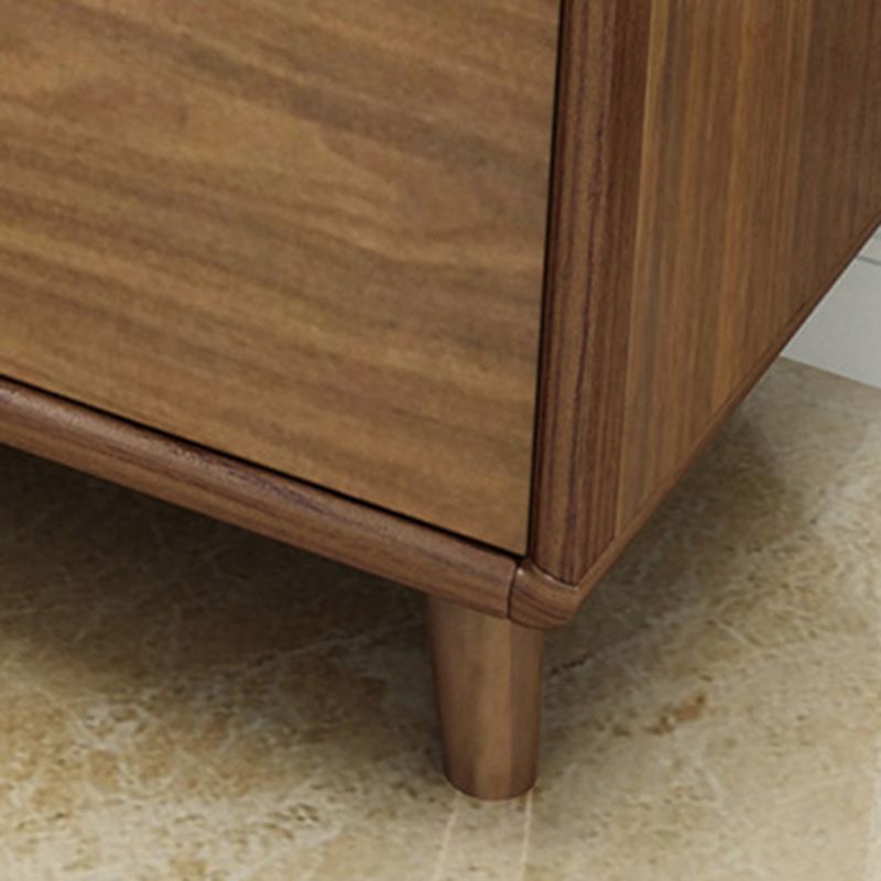 Industrial Wood Accent Cabinet Bar Pulls Straight Legs Cabinet