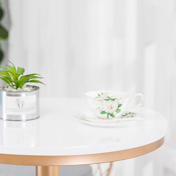 Glam 1/2/3 Pieces Sintered Stone Bar Table Set Round Counter Set for Home Use