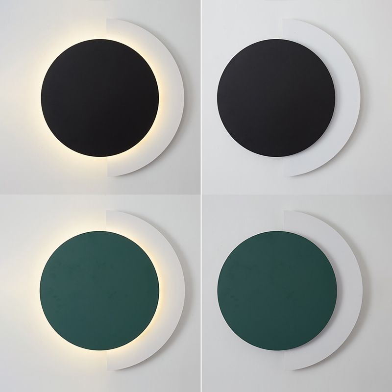 Mid-Century Artistic Sunrise Sconce Light Fixture Metal Living Room LED Wall Mounted Lamp