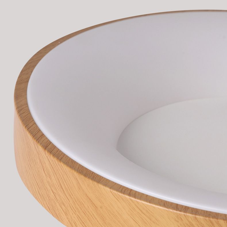 Circular Flush Mount Fixture Modern Metal 1 Light Flush Light