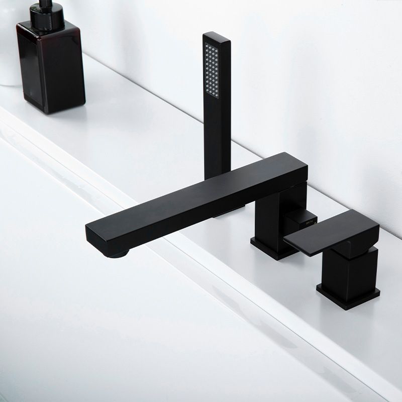 Contemporary Bath Faucet Trim Brass Low Arc Bath Faucet Trim