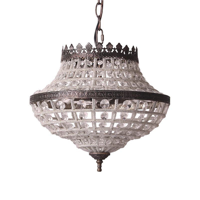 2 bulbi lampadario a soffitto tagliato laser il tradizionale illuminazione a sospensione di cristallo in bronzo