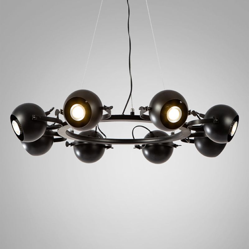 Industrial Wheel Hanging Ceiling Lights Metal Pendant Chandelier for Living Room