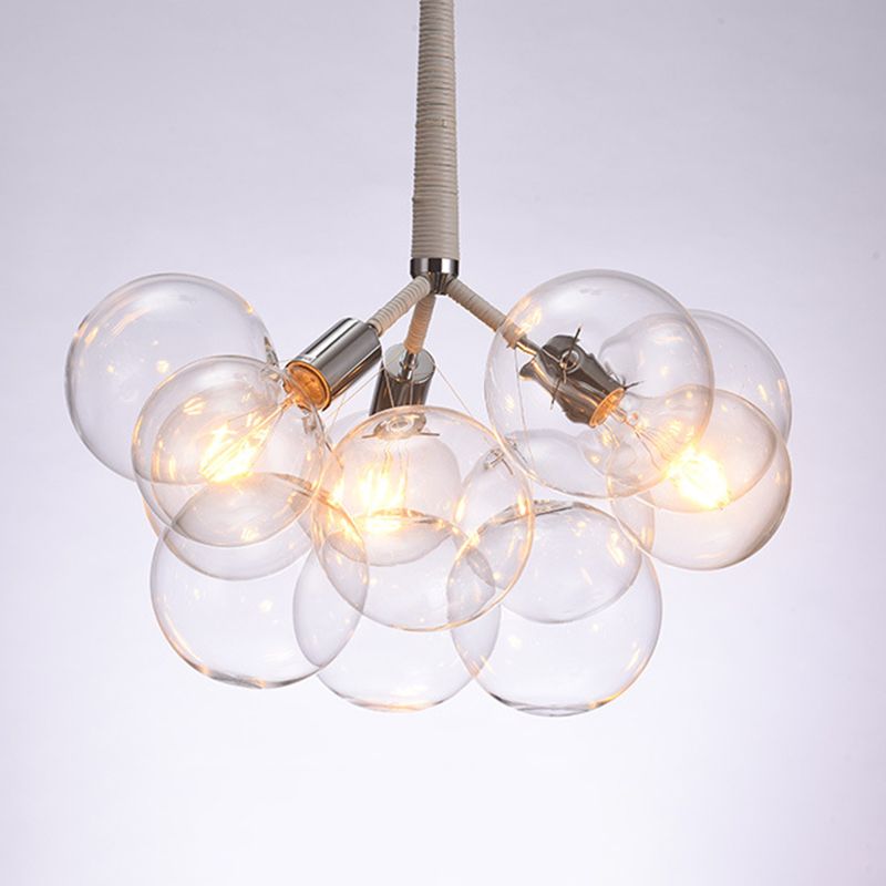 Bubbles Glass Pendant Lighting Fixture Minimalist Style Chandelier Pendant Light