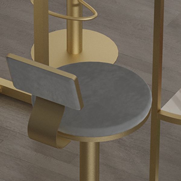 Contemporary Counter Height Pub Set 1/3/5 Pcs Bar Table and Stools with Metal Frame