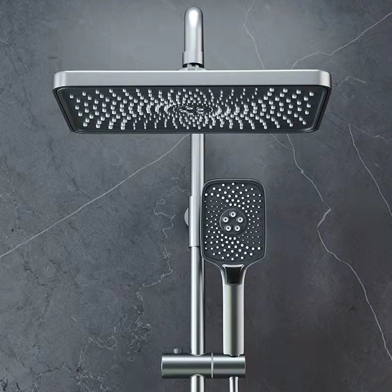 Contemporary Wall Mounted Shower Combo with Valve Shower System