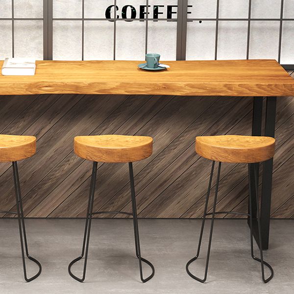 Industrial Pub Dining Set Rectangular 1/5 Pieces Counter Height Set