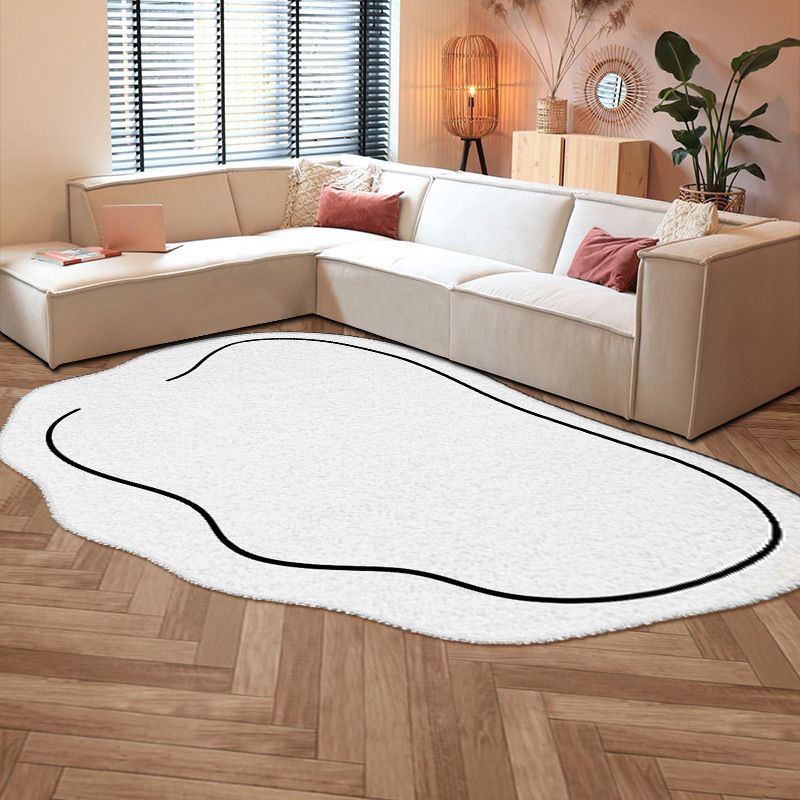 Modern Indoor Rug Novelty Shape Design Area Carpet Polyester Stain Resistant Rug for Living Room