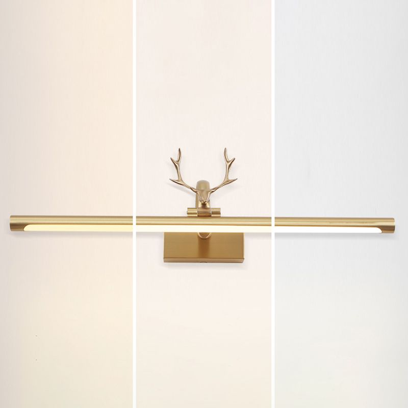 Modern Antlers Vanity Light LED Mirror Front Light with Acrylic Shade for Bathroom