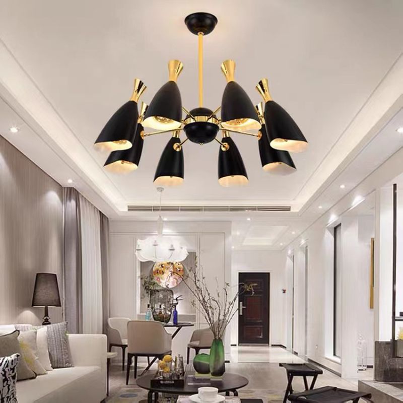 Moderne creatieve geometrische hanglampje Electroplate Metal kroonluchter voor woonkamer