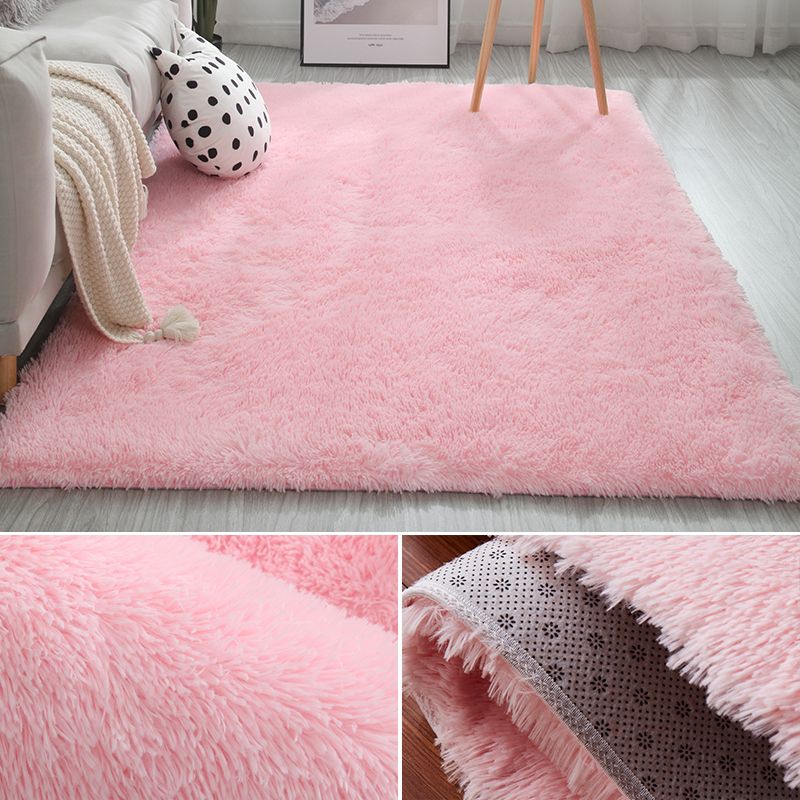 Meerkleurig decoratietapijt Scandinavisch effen binnentapijt Namaakbont Antislip achterkant Wasbaar tapijt