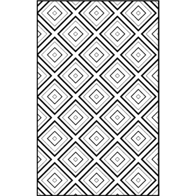 Multi Color Geometric Shapes Rug Polypropylene Contemporary Rug Pet Friendly Washable Anti-Slip Backing Rug for Living Room