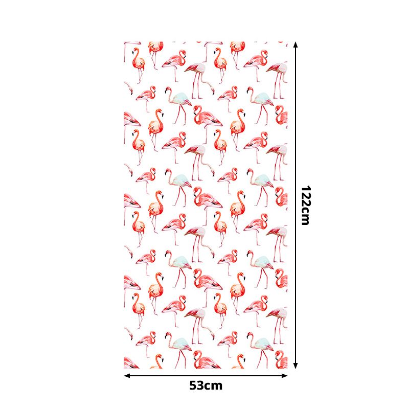 Pick Up Sticks Flamingo Wallpapers Tropical PVC Wall Decor in Pink, 4' L x 20.5" W