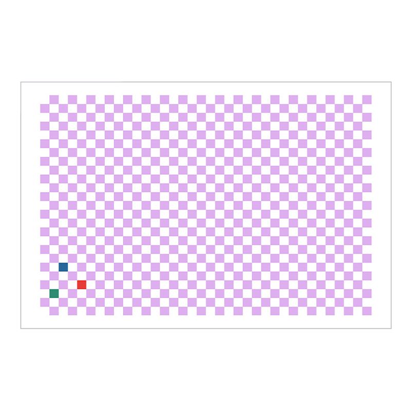 Green Modern Carpet Polyester Checkerboard Carpet Washable for Drawing Room