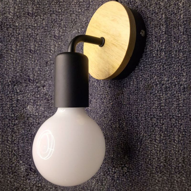 Moderne Stil Lampe Holz 1 Leichte Wandbeleuchtung für Schlafzimmer