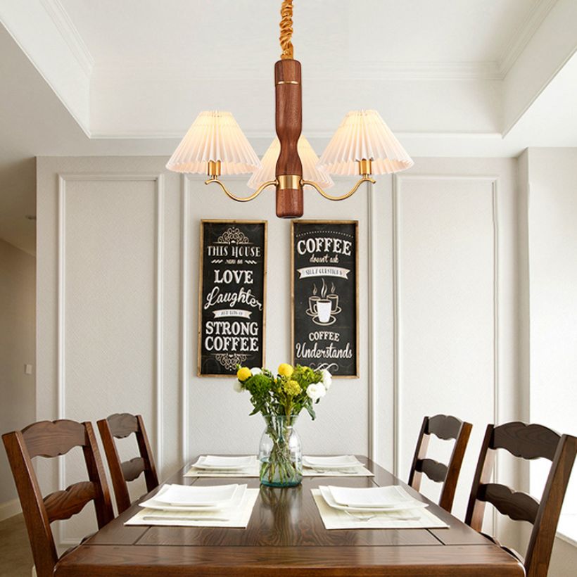 Luz de colgante de cobre de tela Sputnik Luz de techo contemporánea para estancia en el hogar