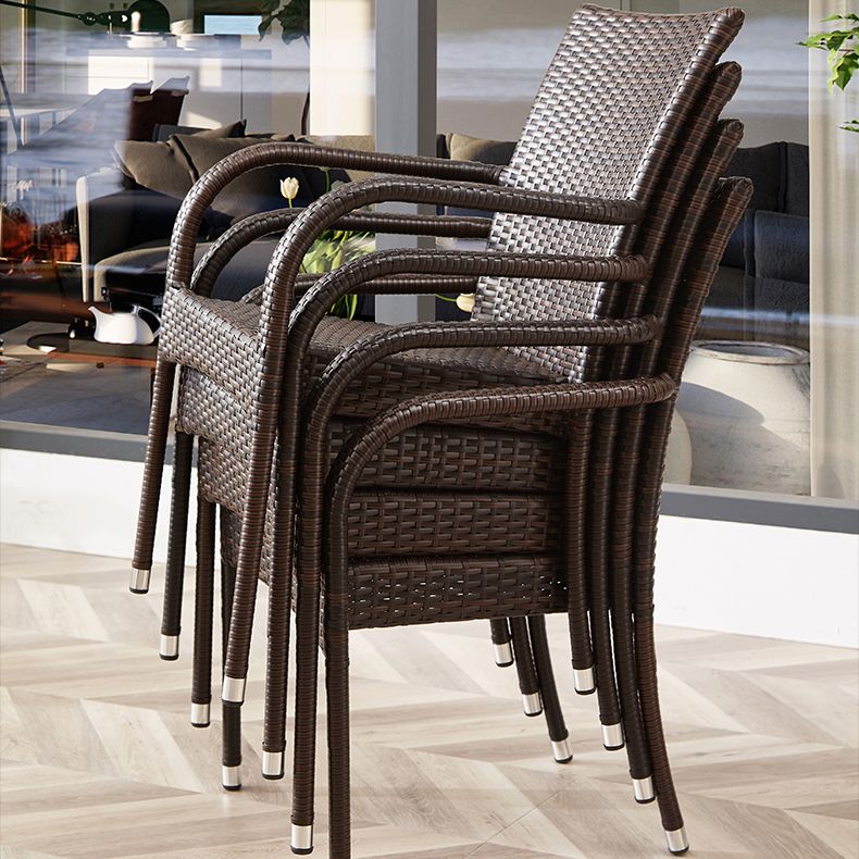 Modern Style Dining Set Glass Top 5/7 Pieces Water Resistant Dining Set