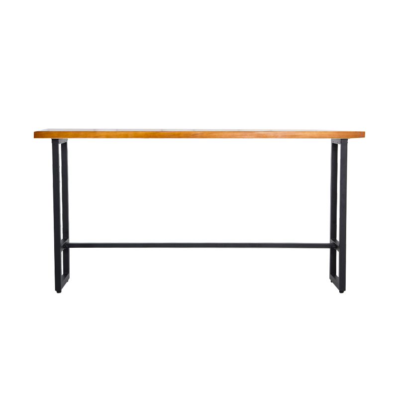 Industrial Style Pub Dining Set 1/2/5/9 Pcs Rectangular Solid Wood Pub Set for Home