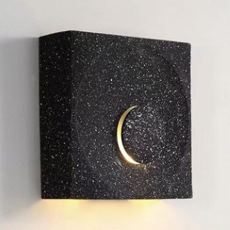 Single Black/White/Grey Wall Mounted Sconce LED Shaded Wall Light for Living Room