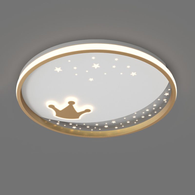 Kids Style Unique Shape Ceiling Fixtures Metal 2 Light Ceiling Mounted Lights